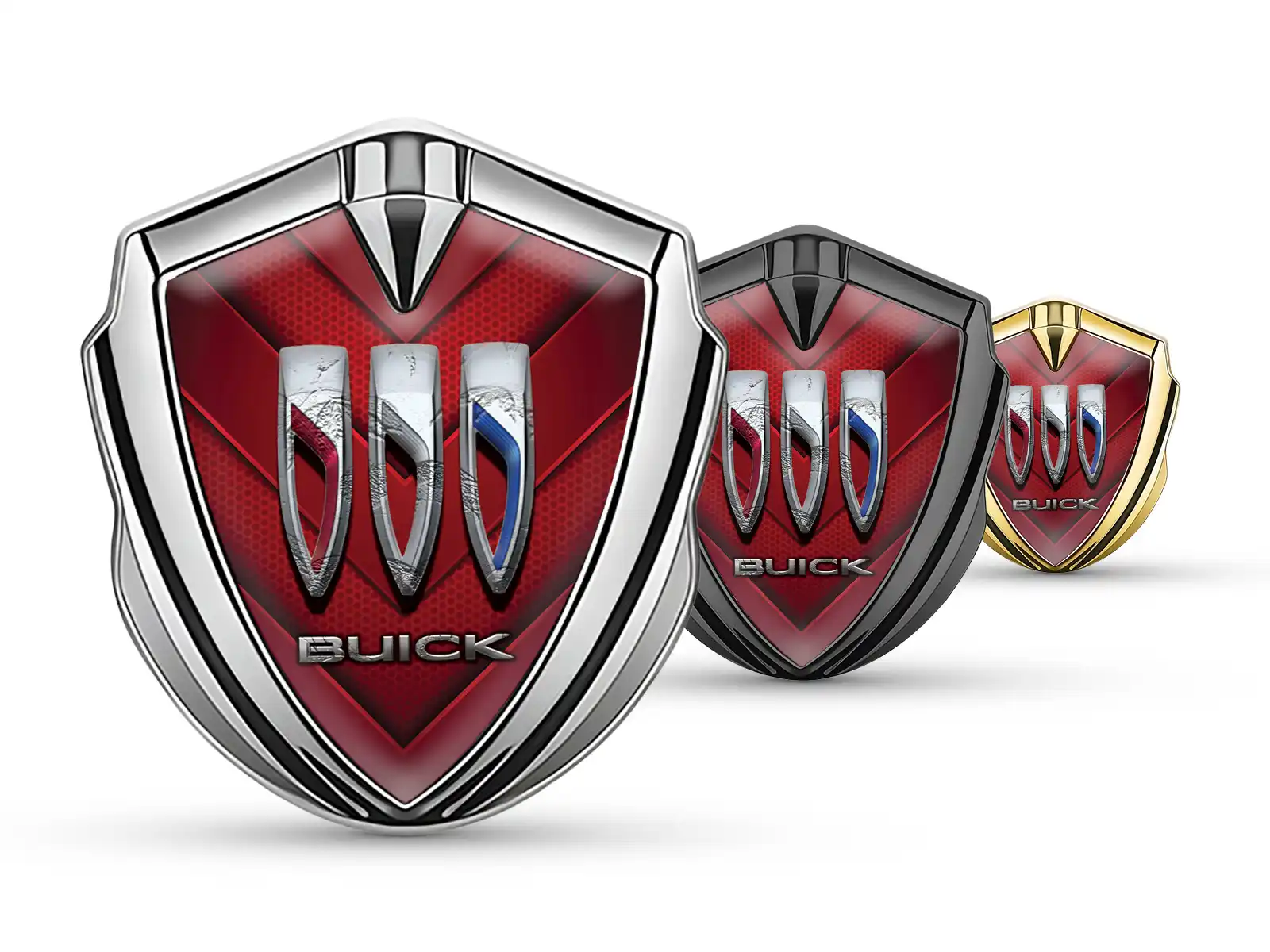 Buick Emblem Silikon Abzeichen Renn Look Glänzend Finish